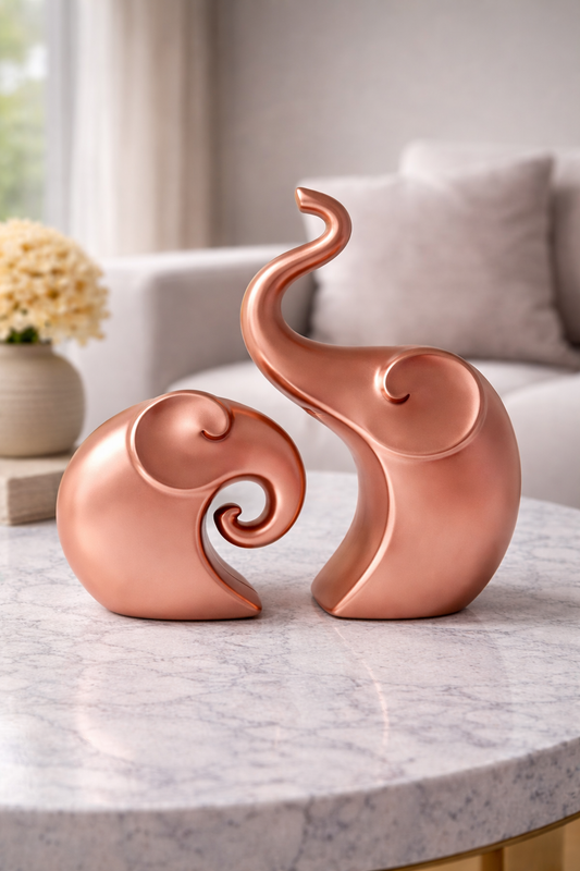 Rose Gold Elephants