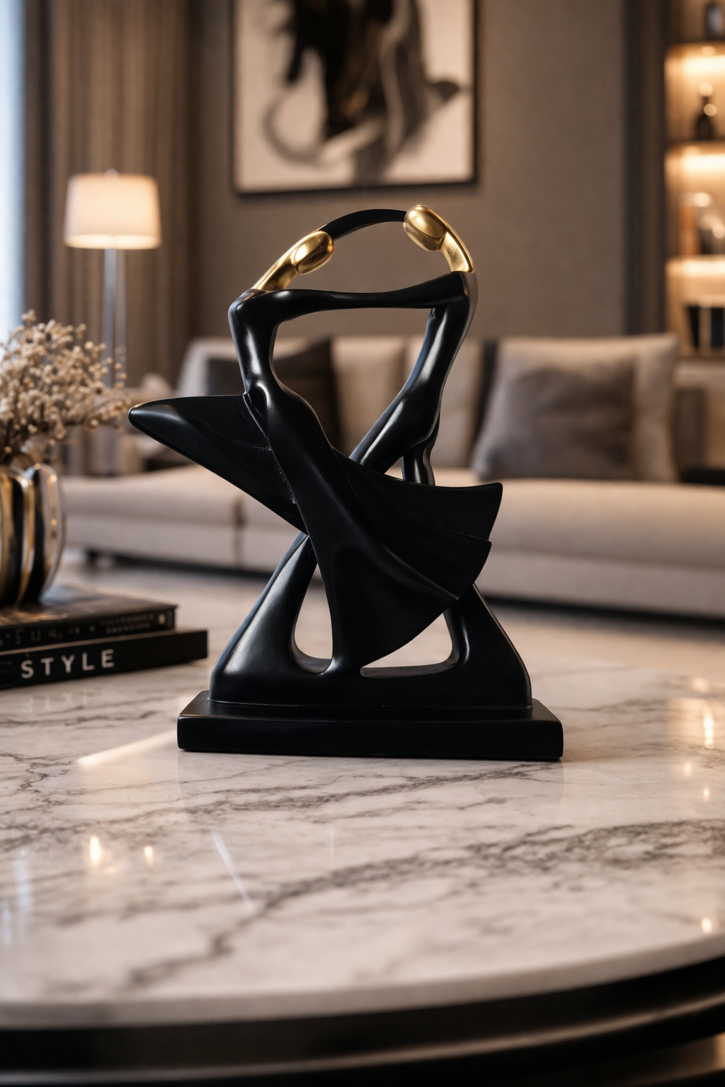 Abstract Couple Sculpture