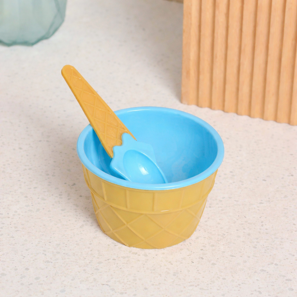 Ice Cream Bowl With Spoon