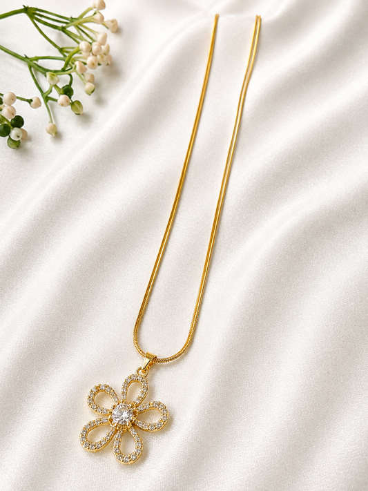 Flower chain pendant