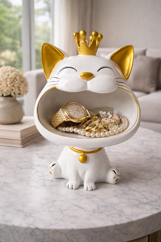 Cat-shaped storage organizer