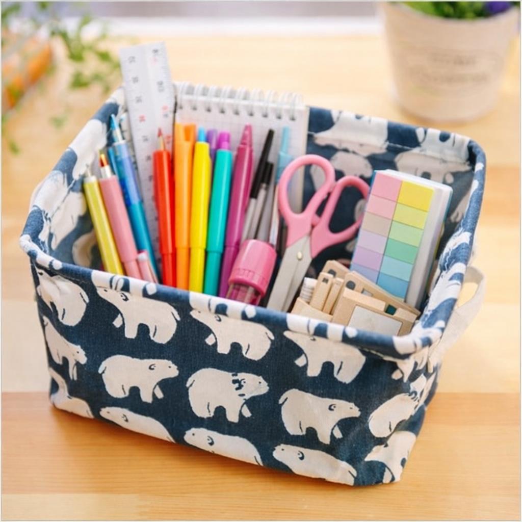 Canvas Tabletop Organizer